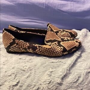 Aldo Brown Snakeskin Loafers